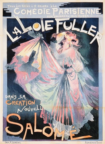 Poster advertising Loie Fuller as 